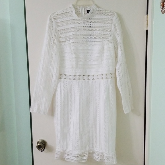 Bardot long sleeve ivory dress NWT - Picture 3 of 12